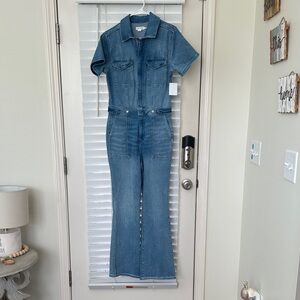 Good American Light Blue Denim Jumpsuit